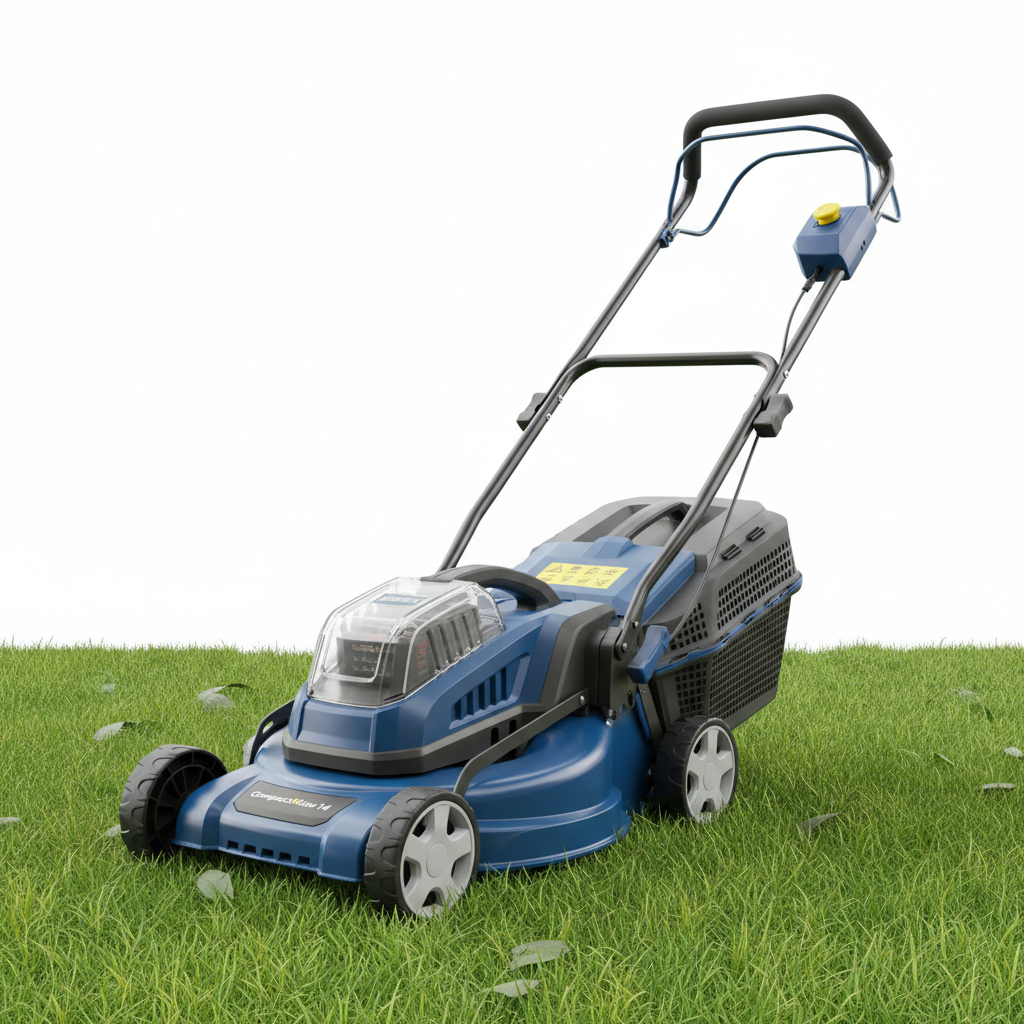 CompactMow 14 inch Cordless Battery Lawn Mower