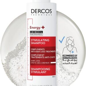 Vichy Dercos Energy+ Shampoo - 200ml | Strengthening & Revitalizing Formula