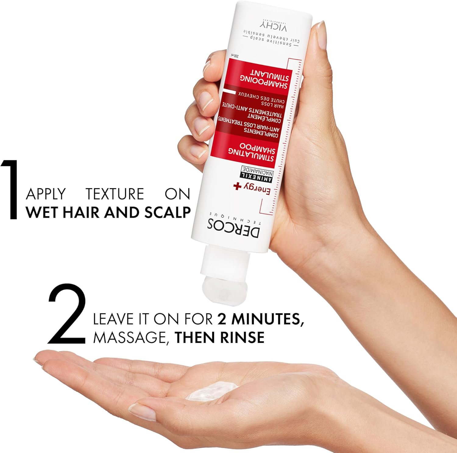 Vichy Dercos Energy+ Shampoo - 200ml | Strengthening & Revitalizing Formula - Image 4