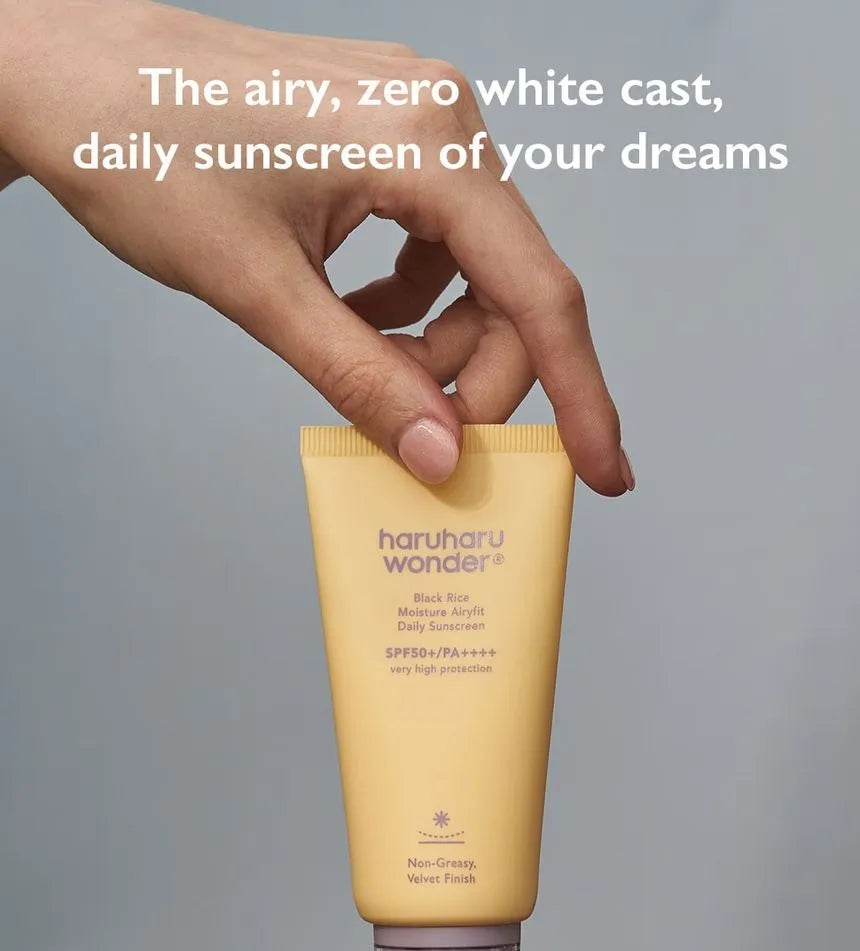 Haruharu Wonder Black Rice Moisture Airyfit Sunscreen 50ml - Image 4