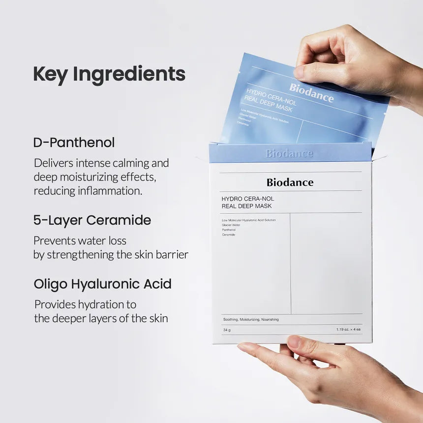 BIODANCE Hydro Cera-nol Real Deep Mask 4PCs - Image 2