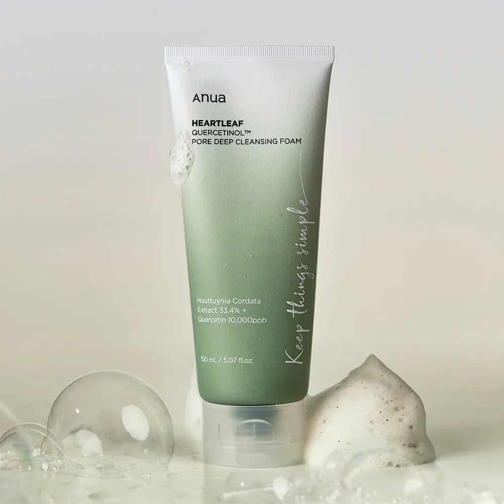 ANUA HEARTLEAF QUERCETINOL PORE DEEP CLEANSING FOAM 150 ML - Image 2
