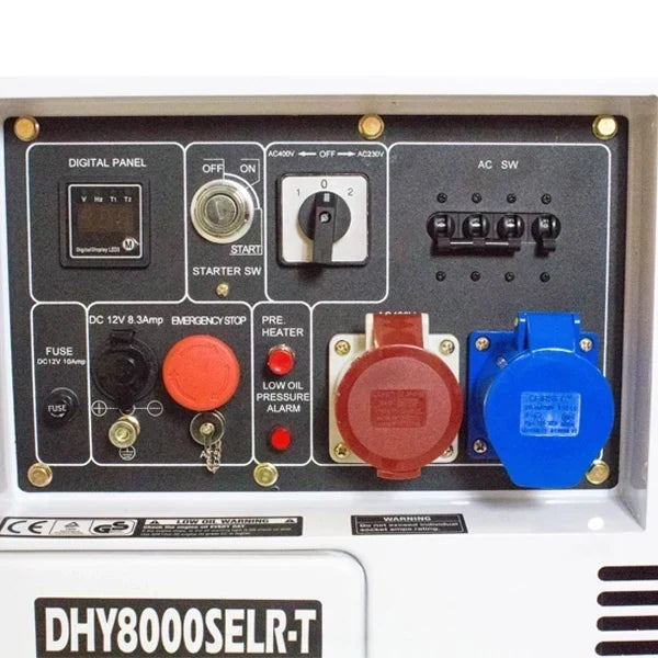5.8kW/7.5kVA Multi-Phase Silenced Long Run Standby Diesel Generator - Image 2