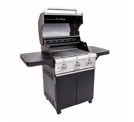 Saber Deluxe Black 3-Burner Grill - Image 2