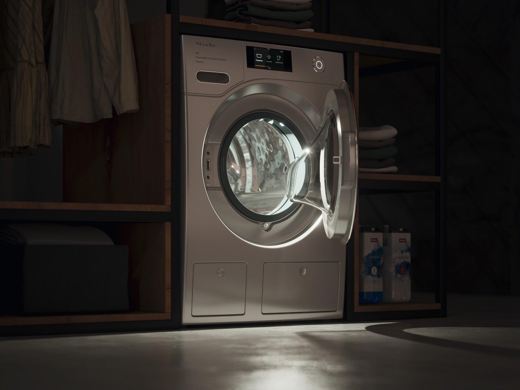 9kg Front-Load Washing Machine, 1600 rpm, Auto Detergent Dosing, Steam & WiFi, White - Image 18