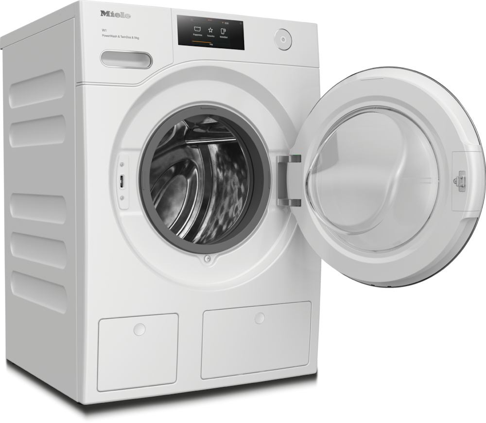 9kg Front-Load Washing Machine, 1600 rpm, Auto Detergent Dosing, Steam & WiFi, White - Image 3