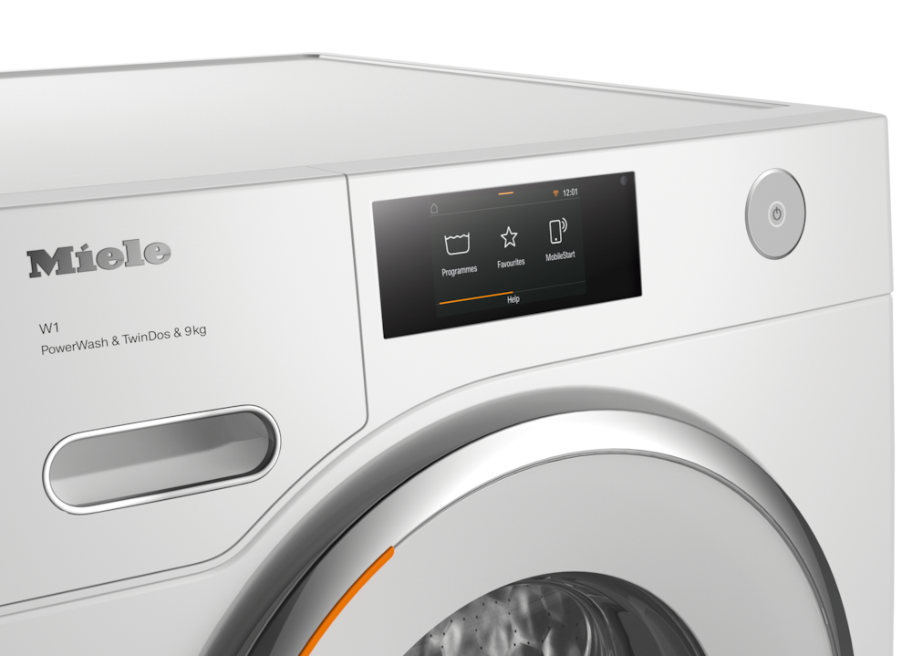 9kg Front-Load Washing Machine, 1600 rpm, Auto Detergent Dosing, Steam & WiFi, White - Image 5
