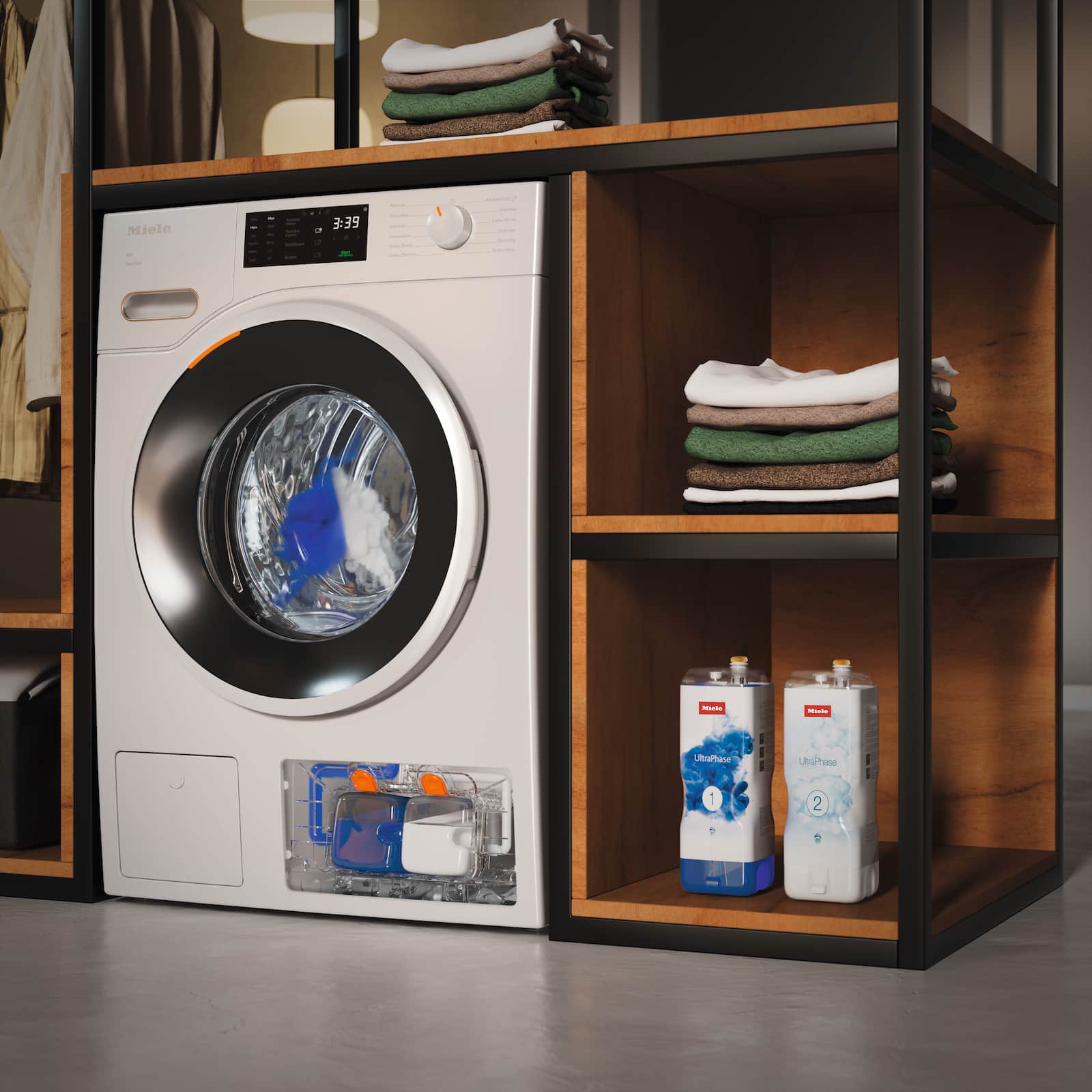 9kg Front-Load Washing Machine, 1600 rpm, Auto Detergent Dosing, Steam & WiFi, White - Image 13
