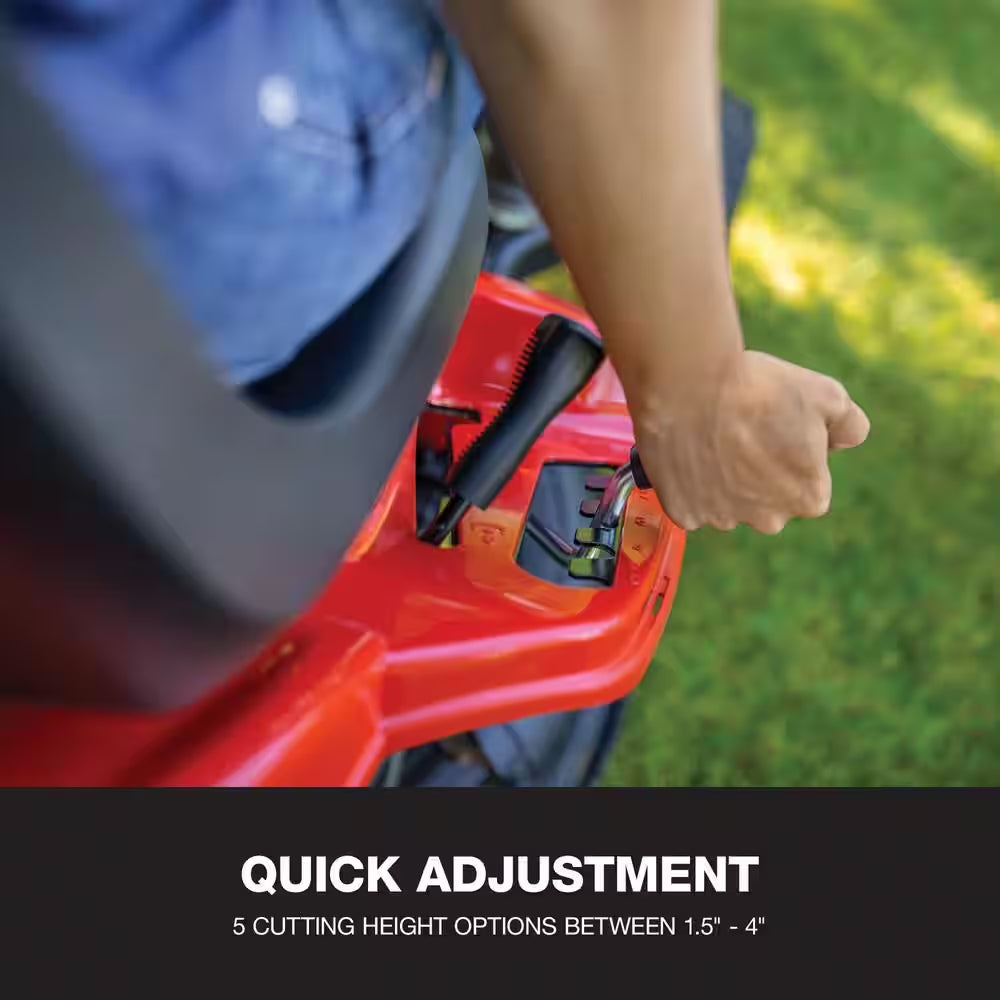 30-Inch Gas Rear Engine Riding Lawn Mower with 10.5 HP Engine, 6-Speed Manual Drive - Image 5