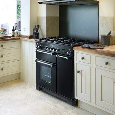 90cm Dual Fuel Range Cooker with Gas Hob & Electric Ovens – Black - Image 2
