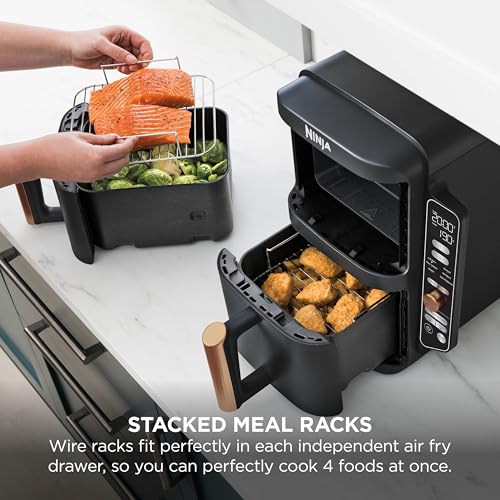 Ninja Double Stack XL 9.5L Air Fryer, 2 Drawers, Black/Copper - Image 6
