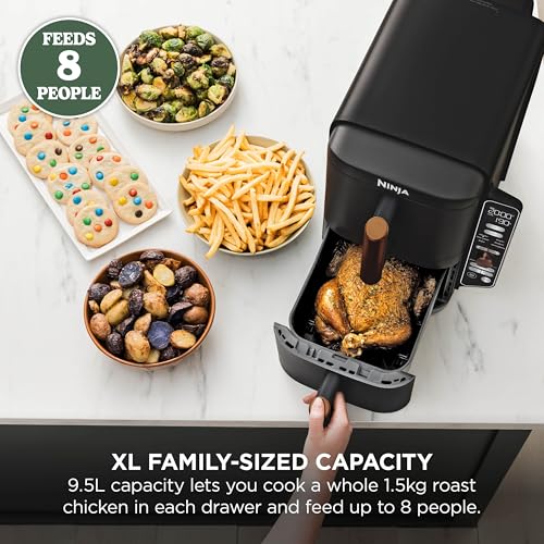 Ninja Double Stack XL 9.5L Air Fryer, 2 Drawers, Black/Copper - Image 5