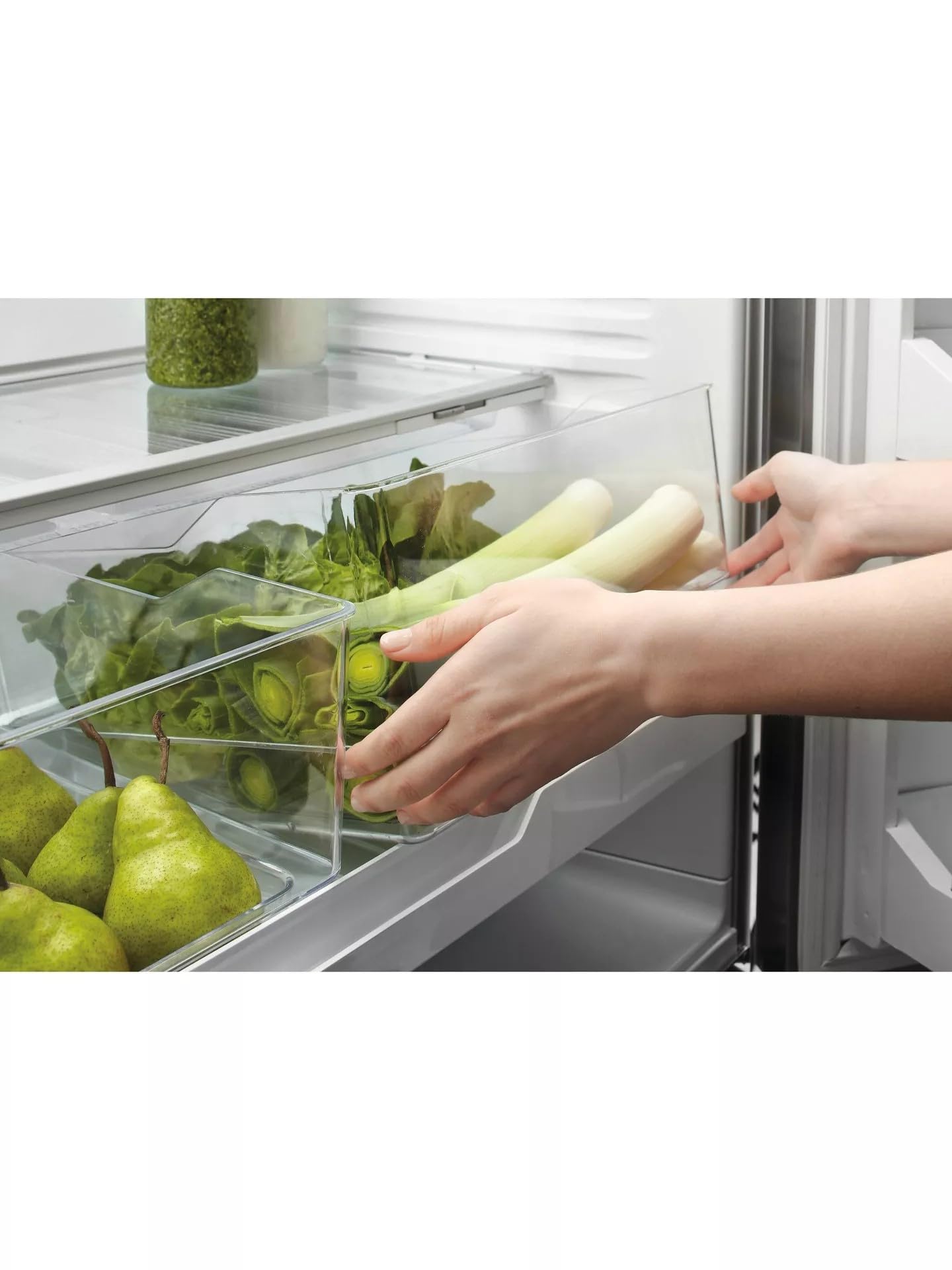 569L French Door Freestanding Fridge Freezer, Stainless Steel, Frost Free, E Energy Rating - Image 4