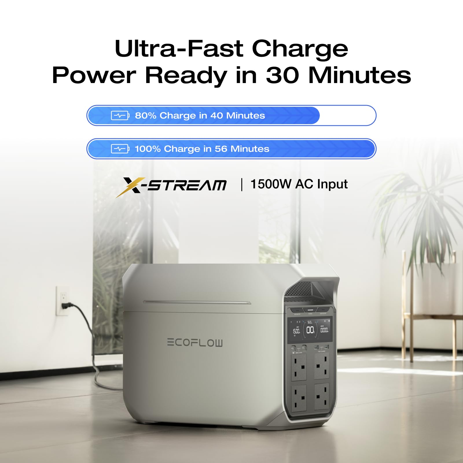 1024WH 1024W Portable Power Station - LiFePO4 Battery Solar Generator for Home Backup - Image 2
