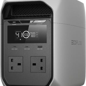 Portable Power Station 1800W LiFePO4 Solar Generator with UPS & Fast Charging