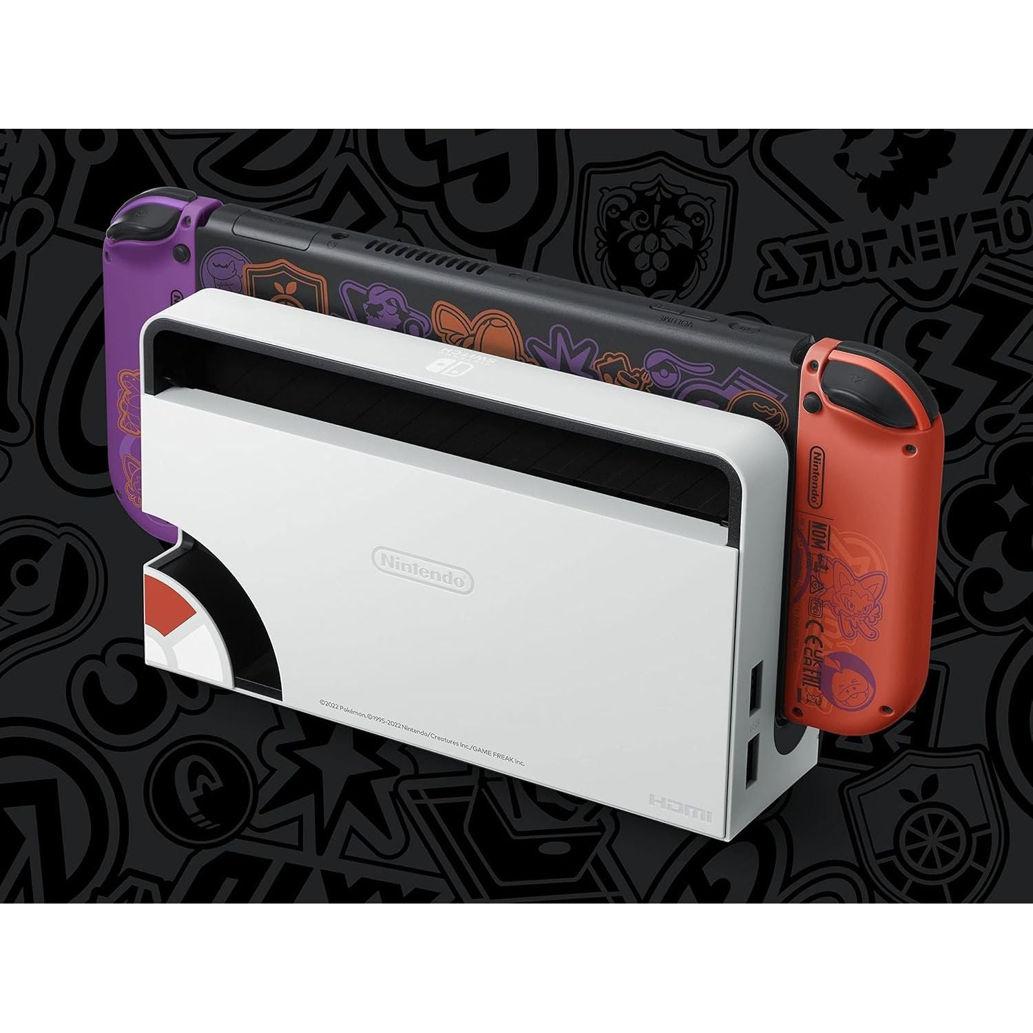 Switch Console, 64GB OLED Scarlet Violet + Red Purple Joy-Con - Image 3