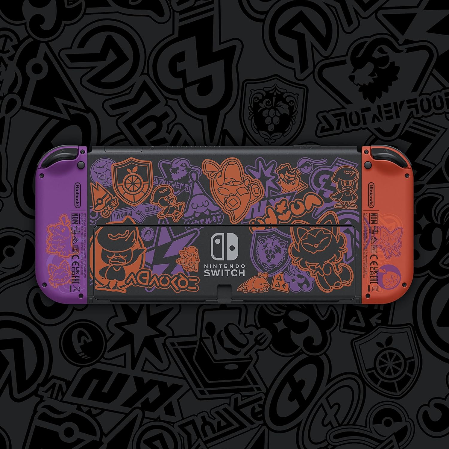 Switch Console, 64GB OLED Scarlet Violet + Red Purple Joy-Con - Image 6