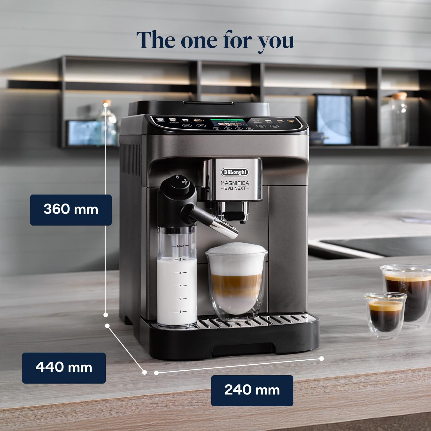 De'Longhi Magnifica Evo Next - Automatic Coffee Machine 13 Drinks Titanium - Image 7