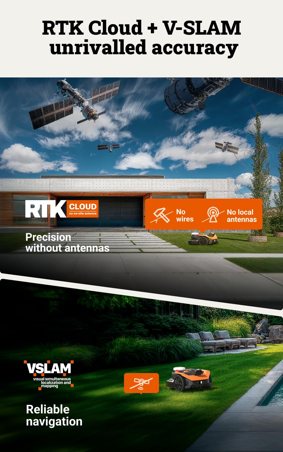 WORX Landroid Vision Cloud WR303E 2WD Robotic Lawn Mower - Image 4