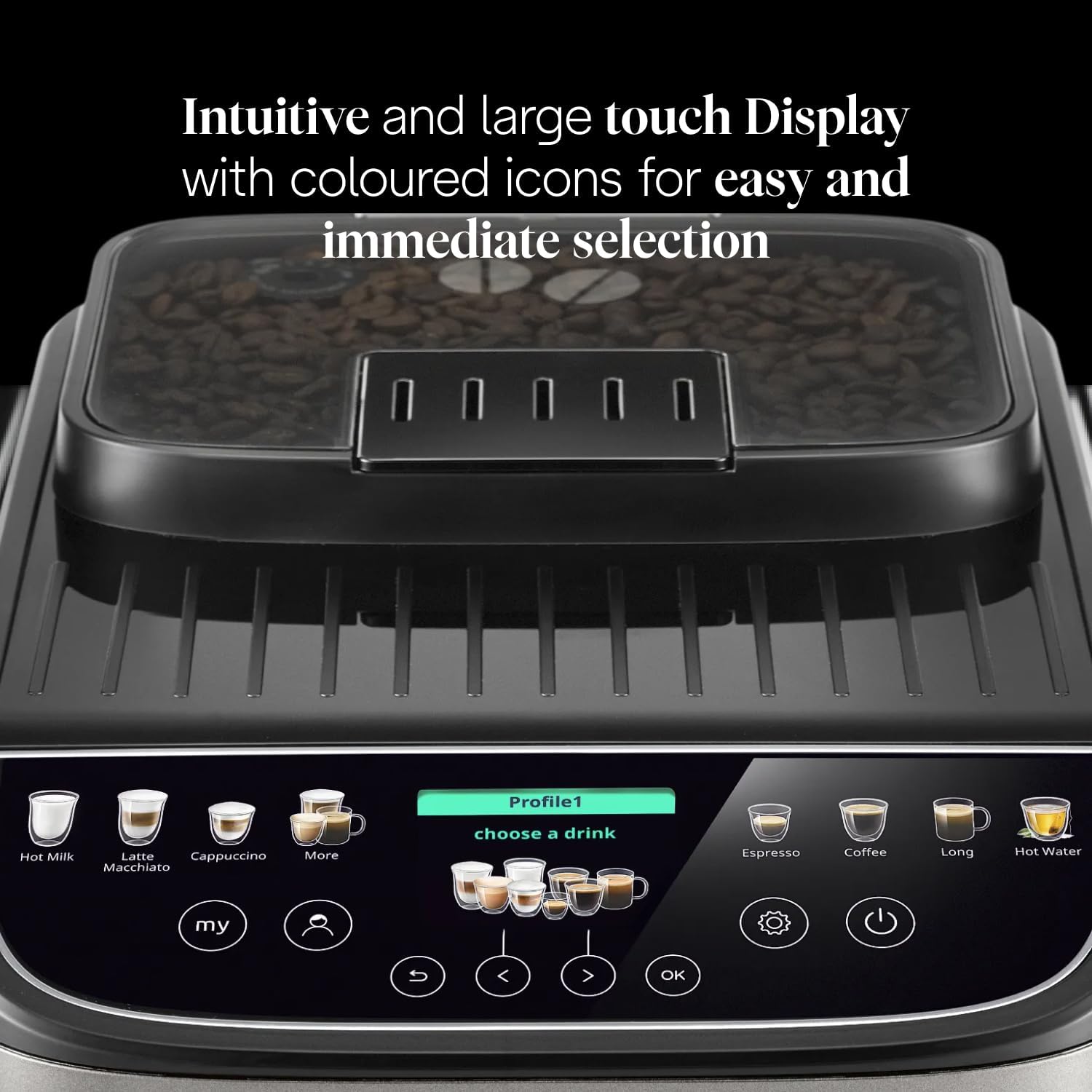 De'Longhi Magnifica Evo Next - Automatic Coffee Machine 13 Drinks Titanium - Image 6