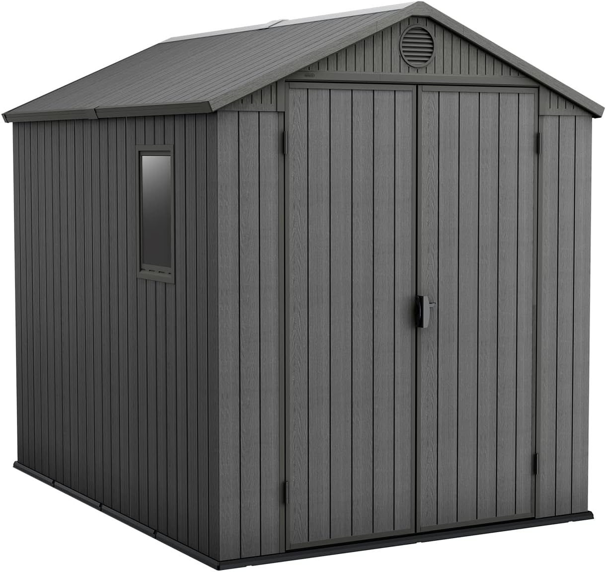 6 x 8 ft Outdoor Garden Storage Shed with Double Doors, Window & Heavy-Duty Floor Panel - Image 9