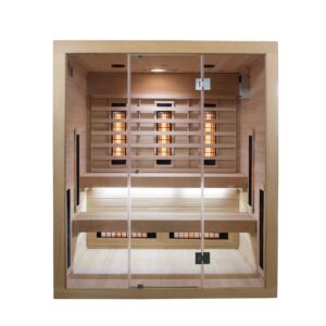 SaunaMed 2-6 Person Full Spectrum Infrared Indoor Sauna EMR NeutralTM 13A Plug & Play (6 Person)