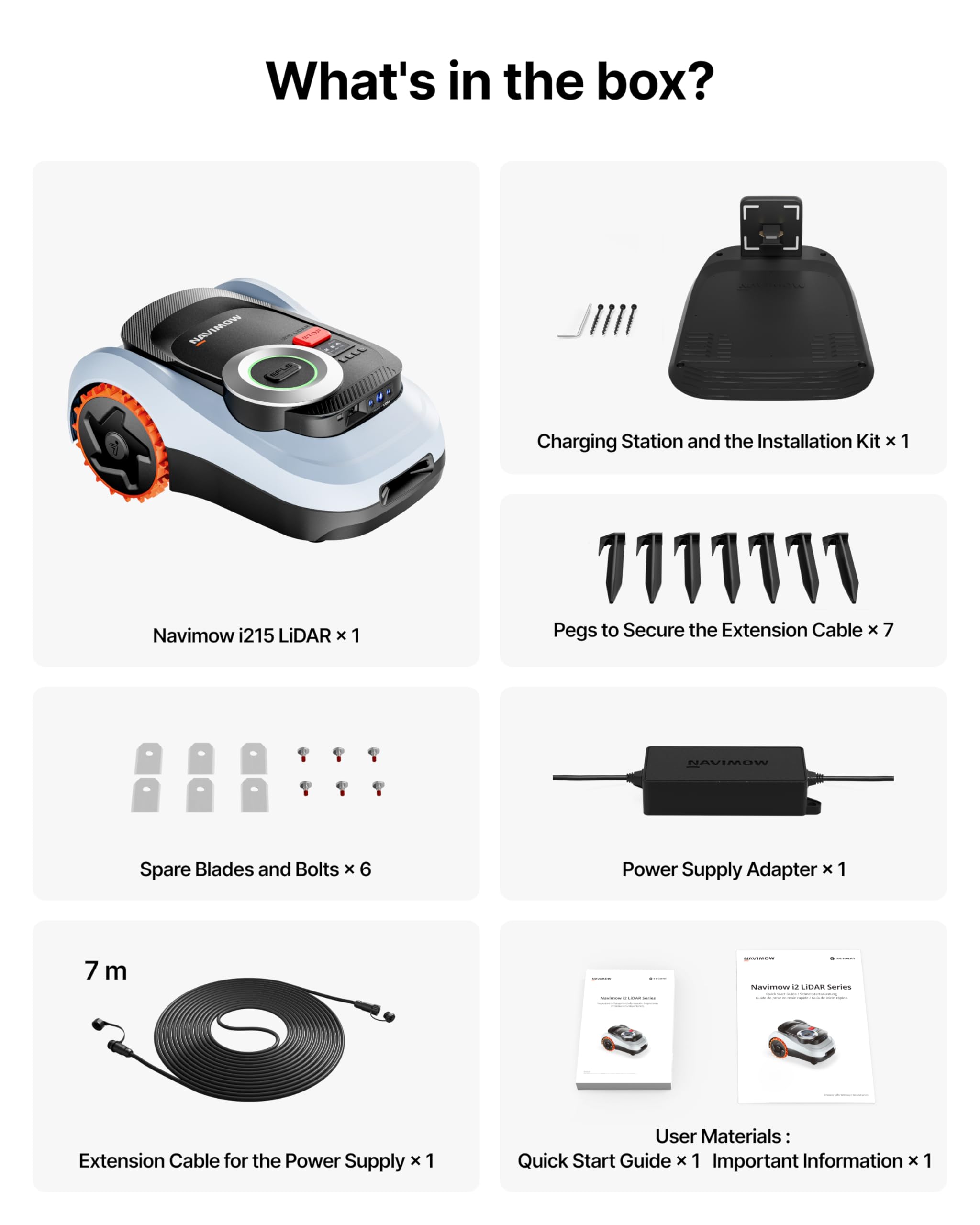 Segway Navimow i215 LiDAR Robotic Lawn Mower without Boundary, Rec. 1500 m2 - Image 8