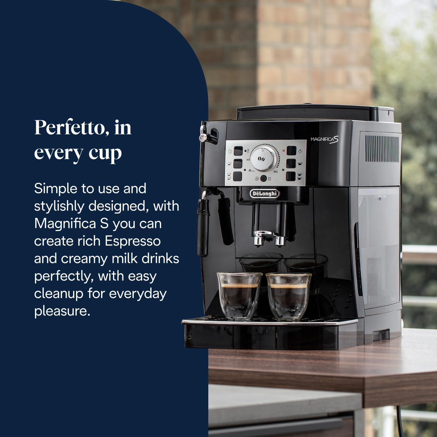 De'Longhi Magnifica S - Automatic Coffee Machine 2 Drinks Black - Image 2