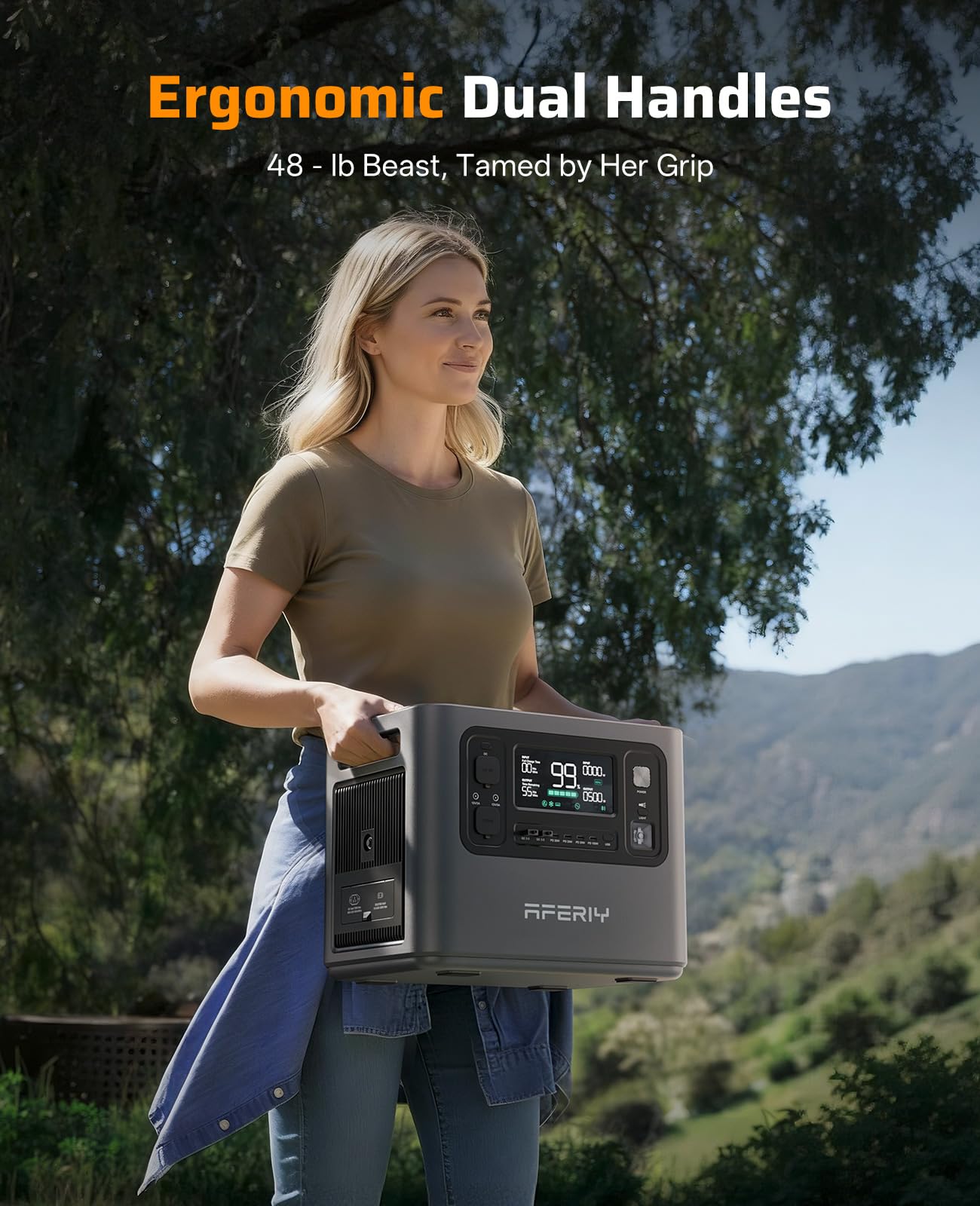 P210 Solar Generator 2048Wh Portable Power Station 2400W - Image 7