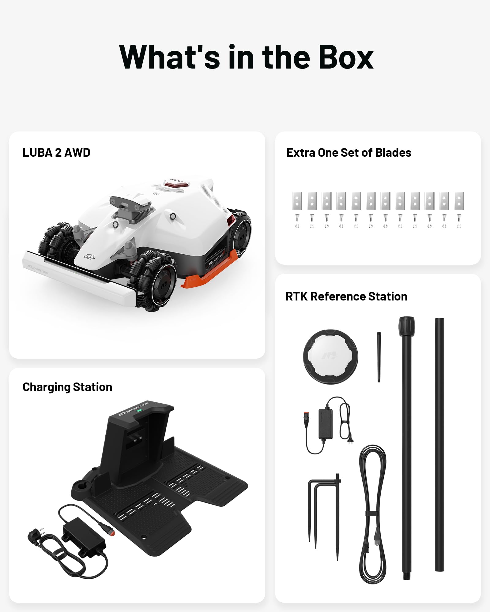 MAMMOTION LUBA 2 AWD 5000X Robot Lawn Mower without Boundary, Recommended 5000 m2, Max. 6000 m2, Auto Mapping UltraSense AI Vision, 80% Gradient - Image 6