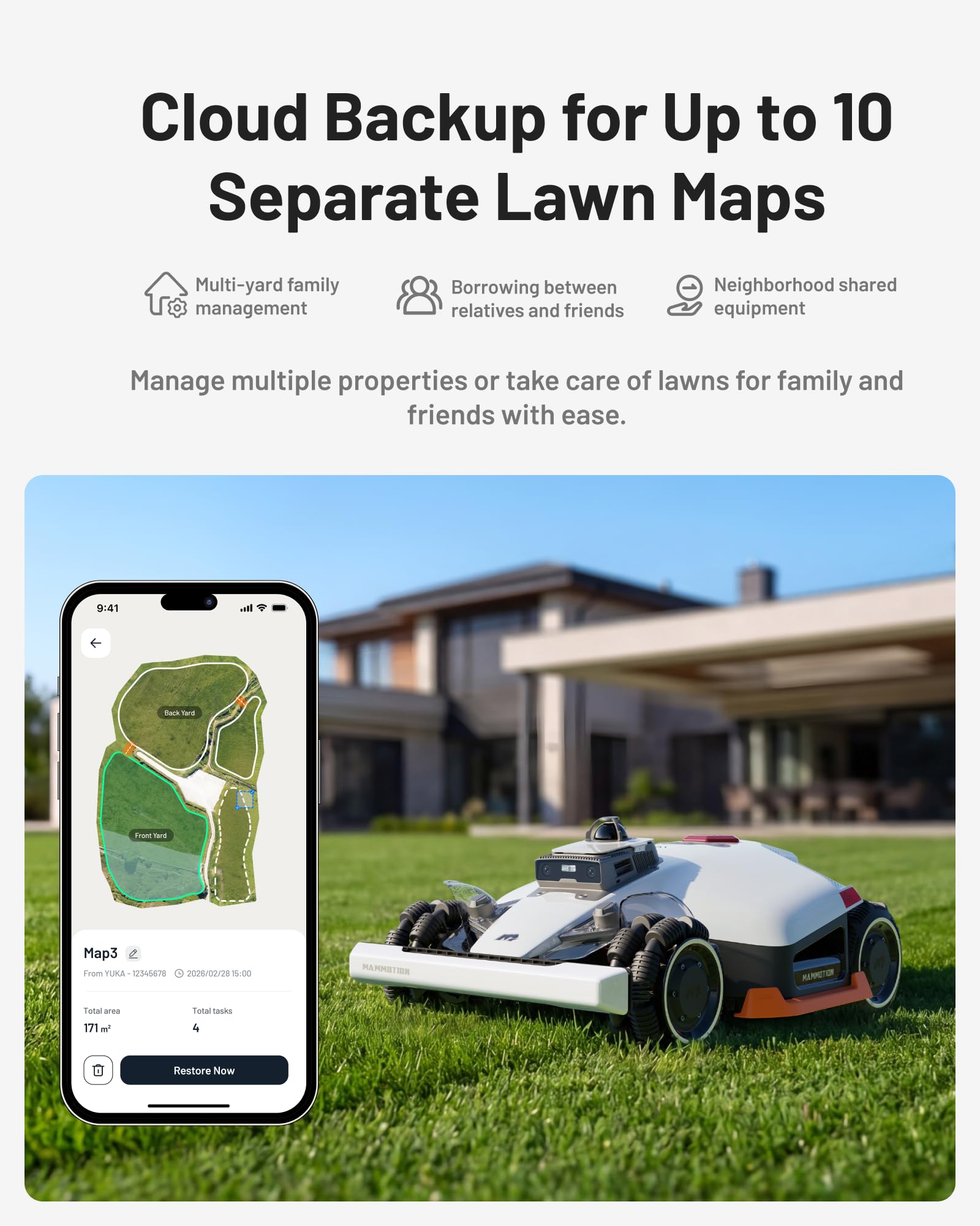 MAMMOTION LUBA 3 AWD 3000 Robotic Lawnmower without Boundary - Image 5