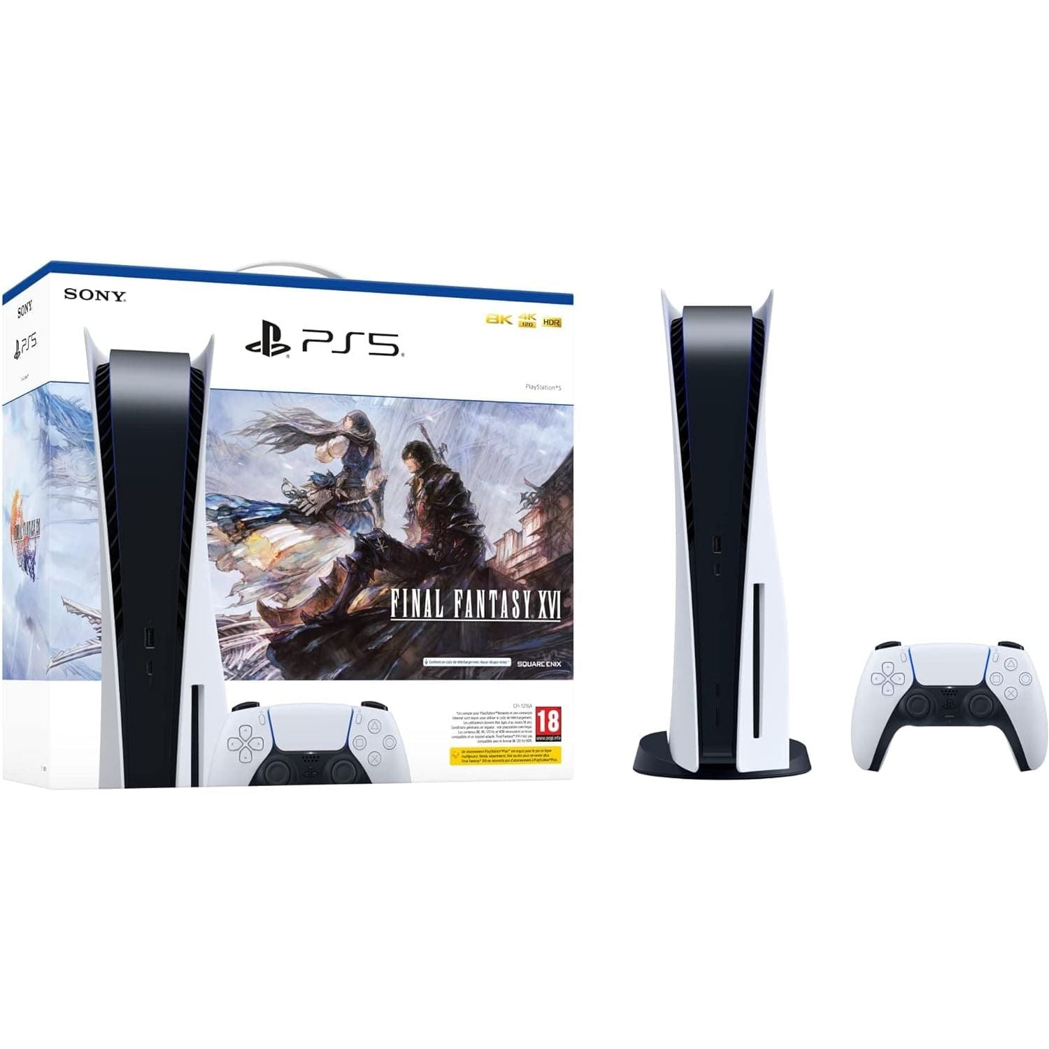 Sony PlayStation 5 Standard Edition Console - White + Final Fantasy XVI - Image 3