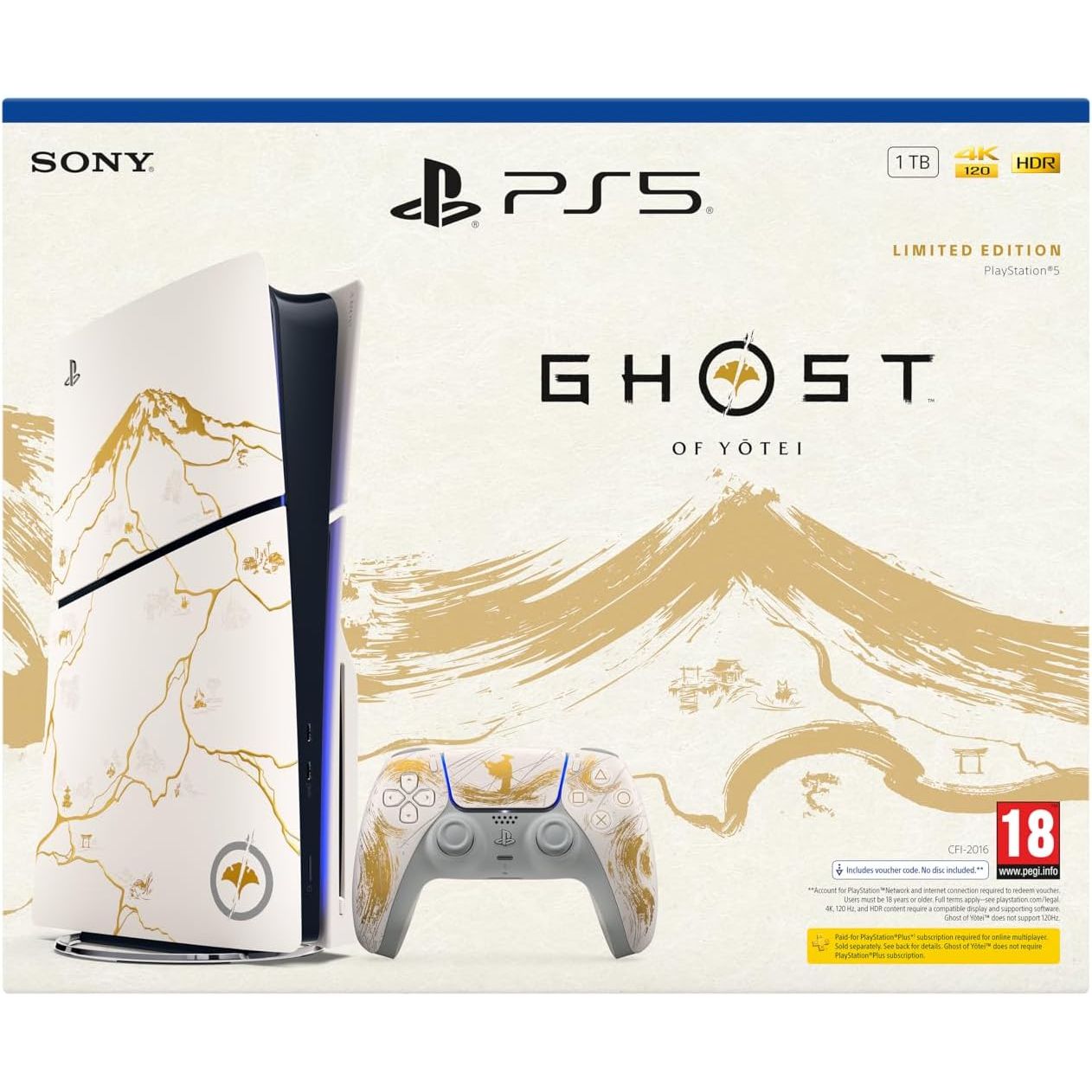 PlayStation 5 Console – Ghost of Yotei Gold Limited Edition Bundle - Image 2