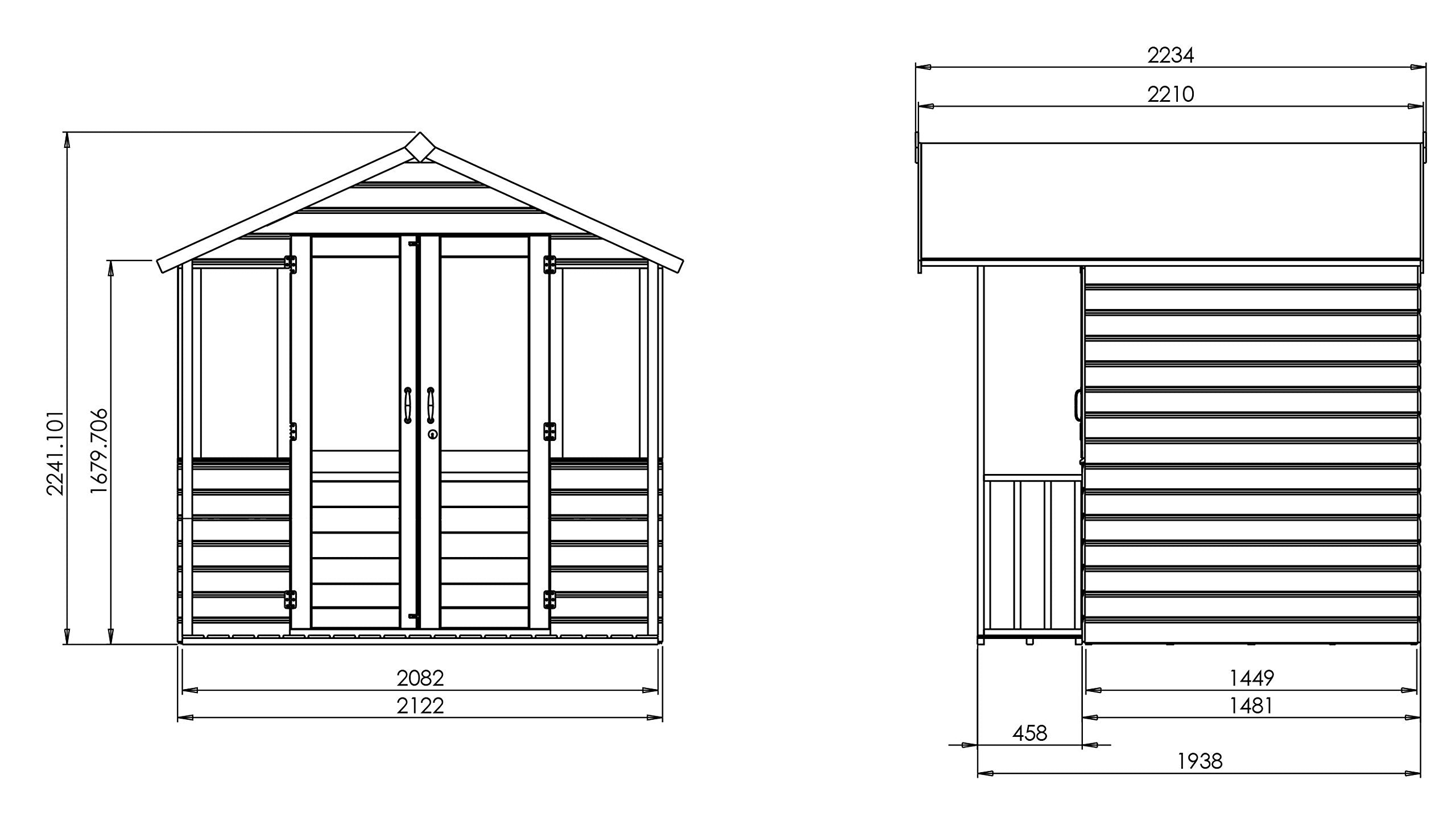 Wooden Summerhouse/Log Cabin Shed - Image 5