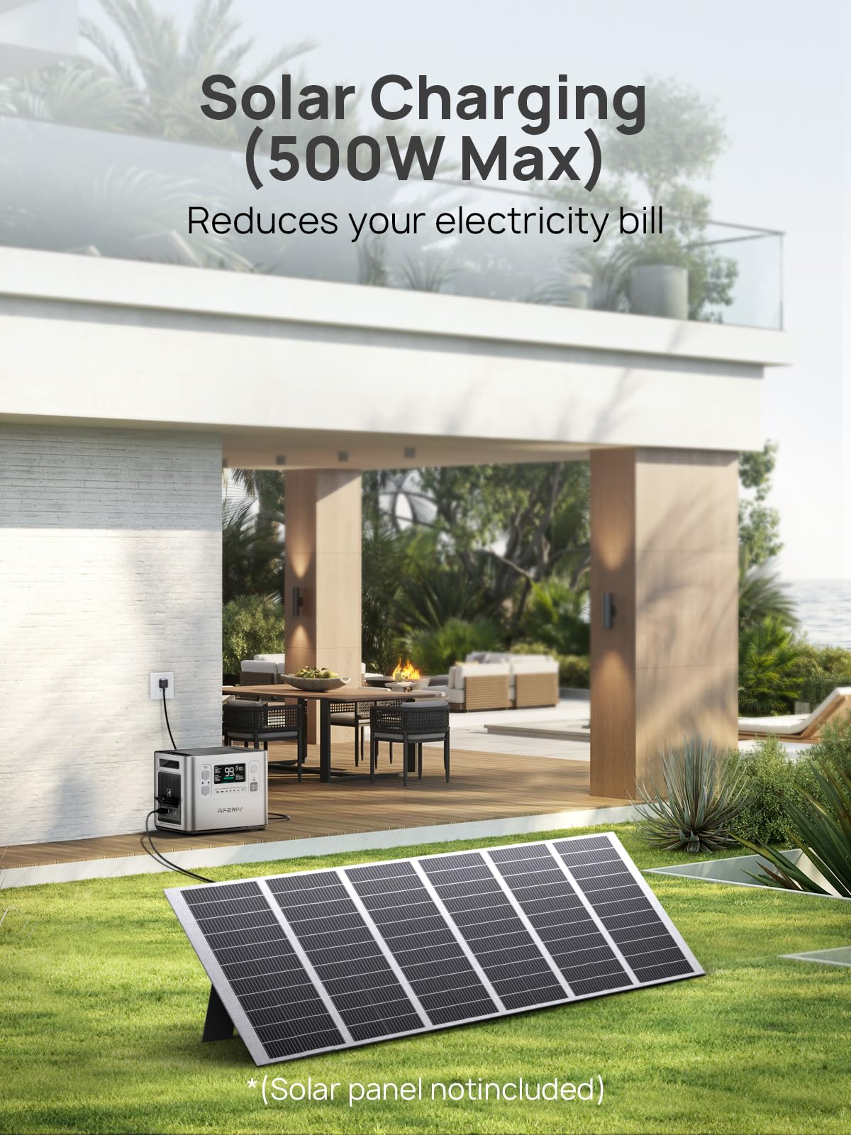 2048WH 2400W Portable Power Station - LiFePO4 Battery Solar Generator for Home Backup & Camping - Image 5