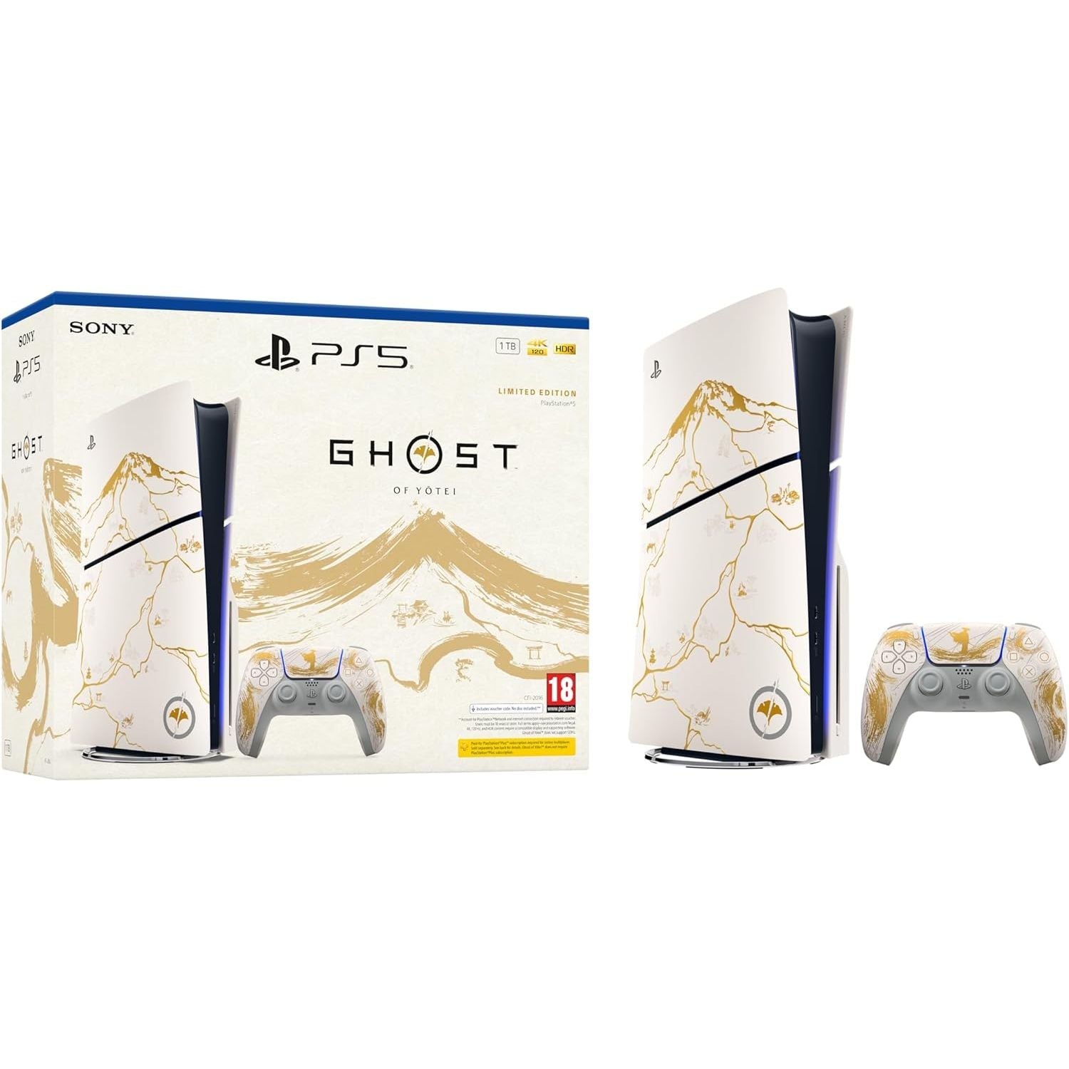 PlayStation 5 Console – Ghost of Yotei Gold Limited Edition Bundle - Image 3