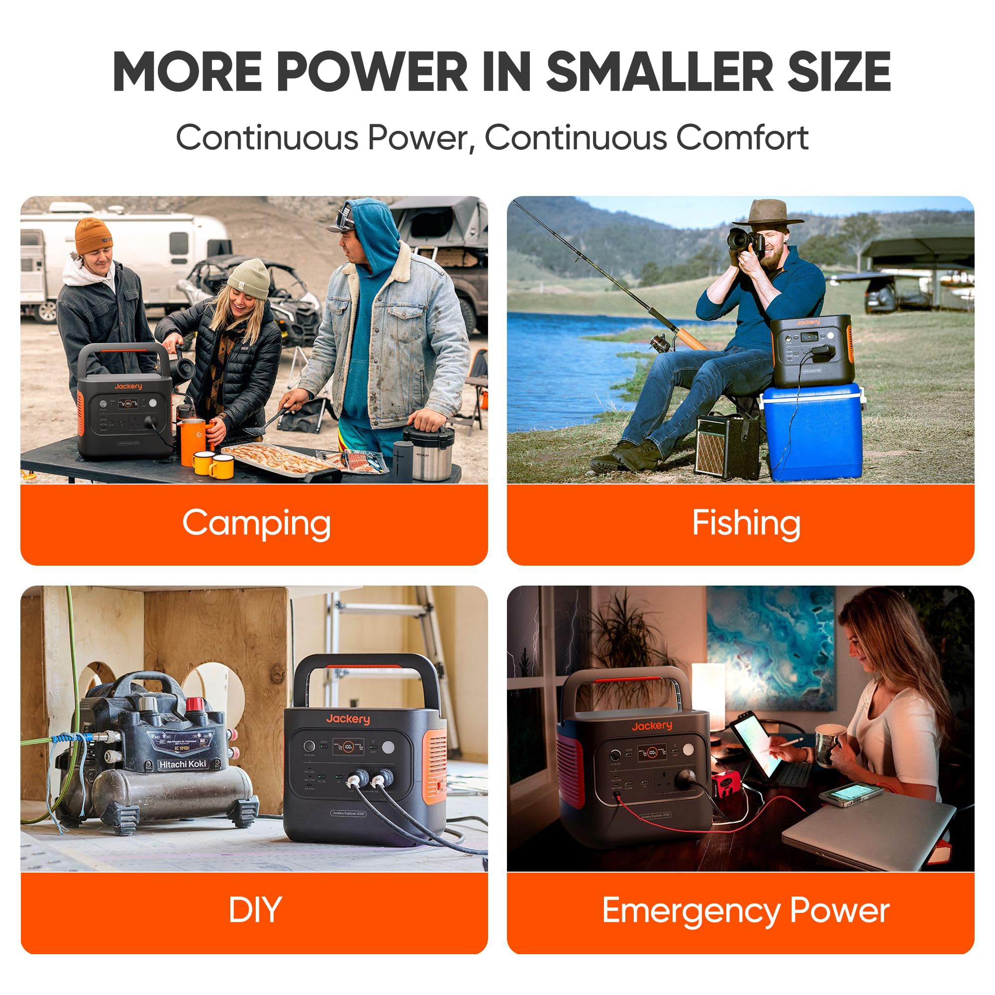 Jackery Explorer 2000 v2, 2042Wh 2200W(4400W Surge) Portable Power Station - Image 9