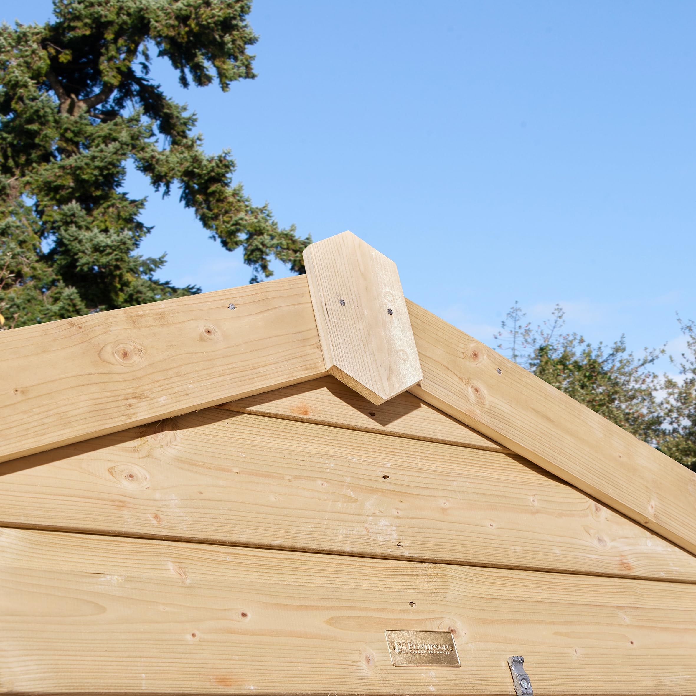 Rowlinson 6x8 Premier Shiplap Single Door Apex Shed - Image 4