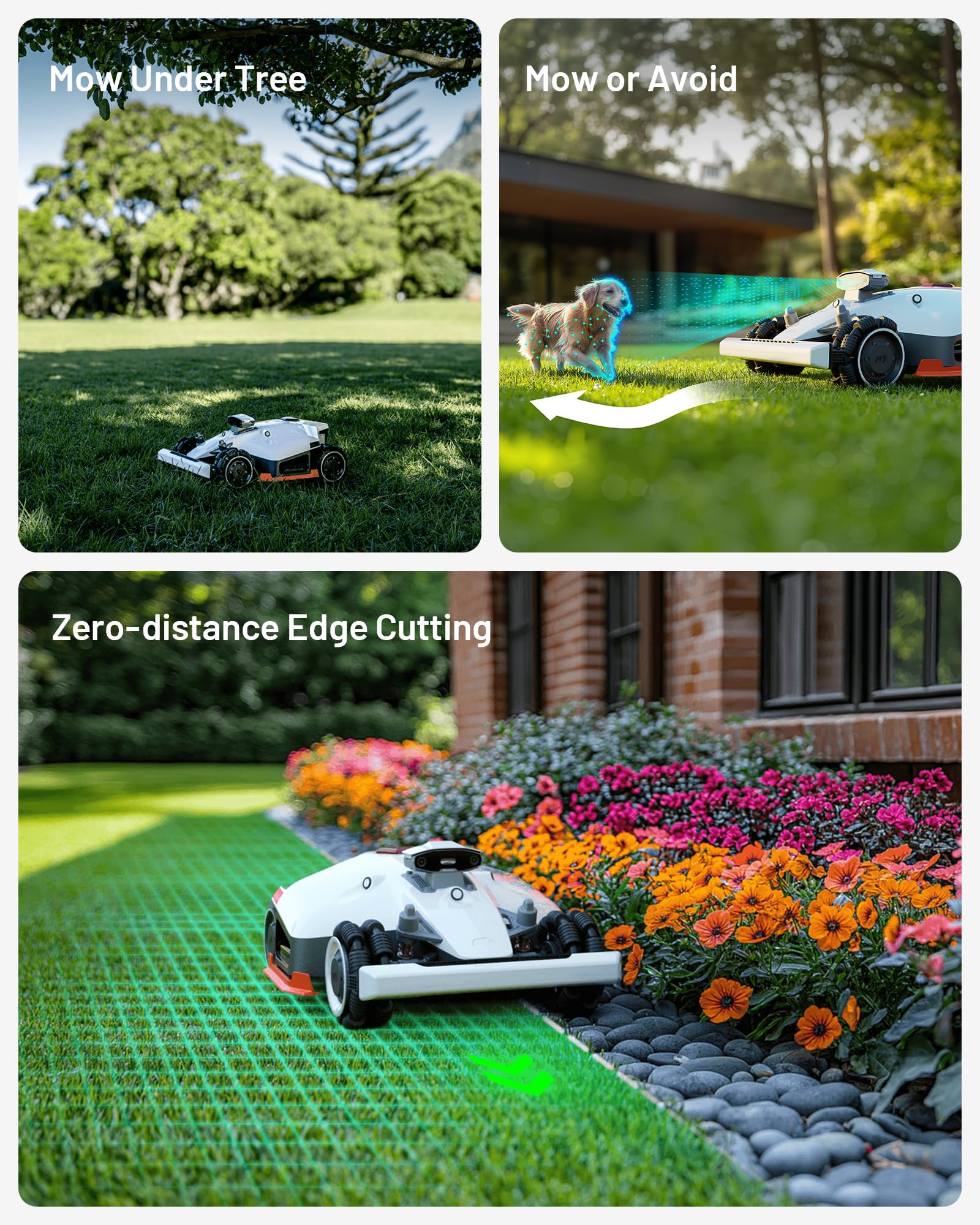 MAMMOTION LUBA 2 AWD 5000X Robot Lawn Mower without Boundary, Recommended 5000 m2, Max. 6000 m2, Auto Mapping UltraSense AI Vision, 80% Gradient - Image 4