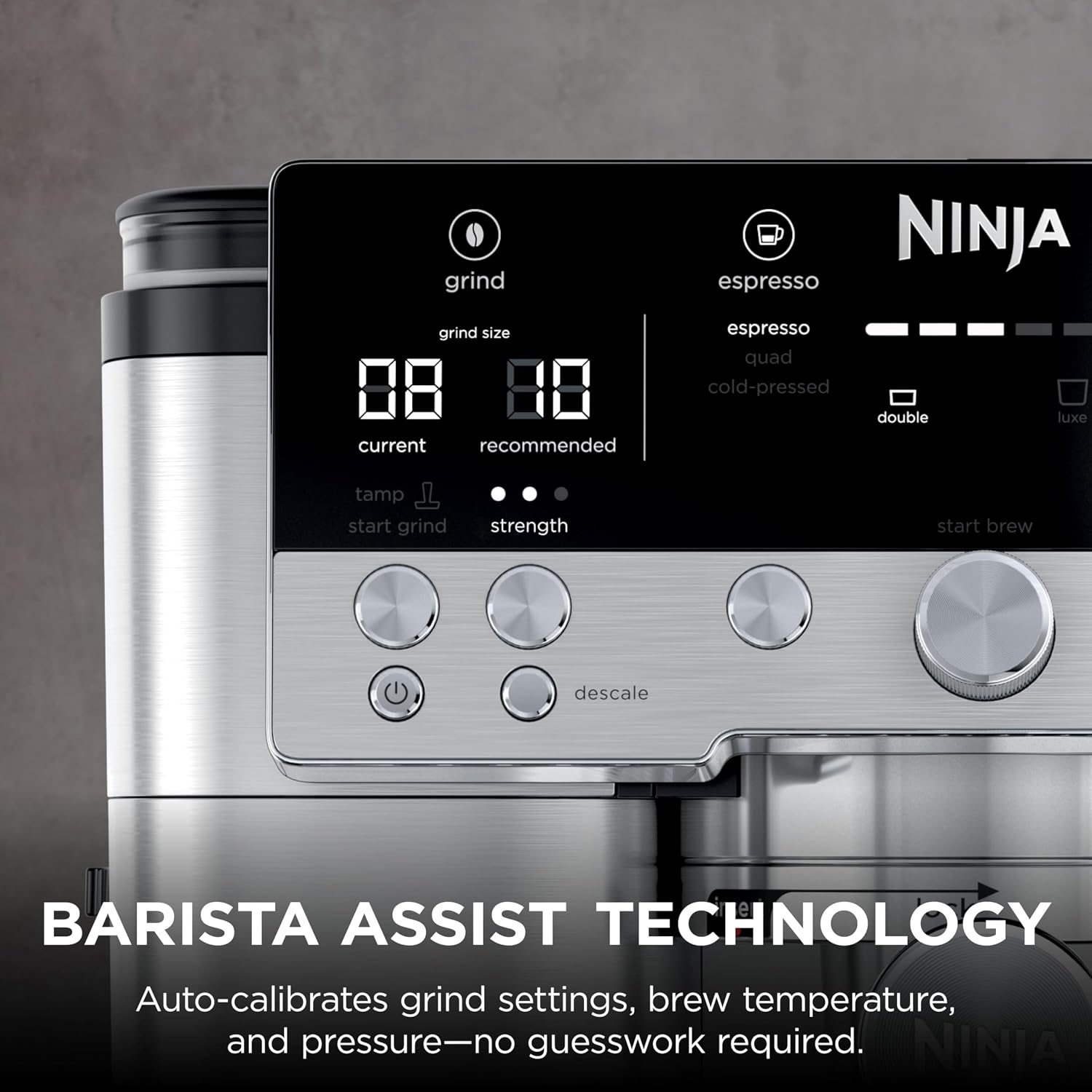Ninja Luxe Premier 3-in-1 Coffee Machine, Silver ES601UK - Image 7