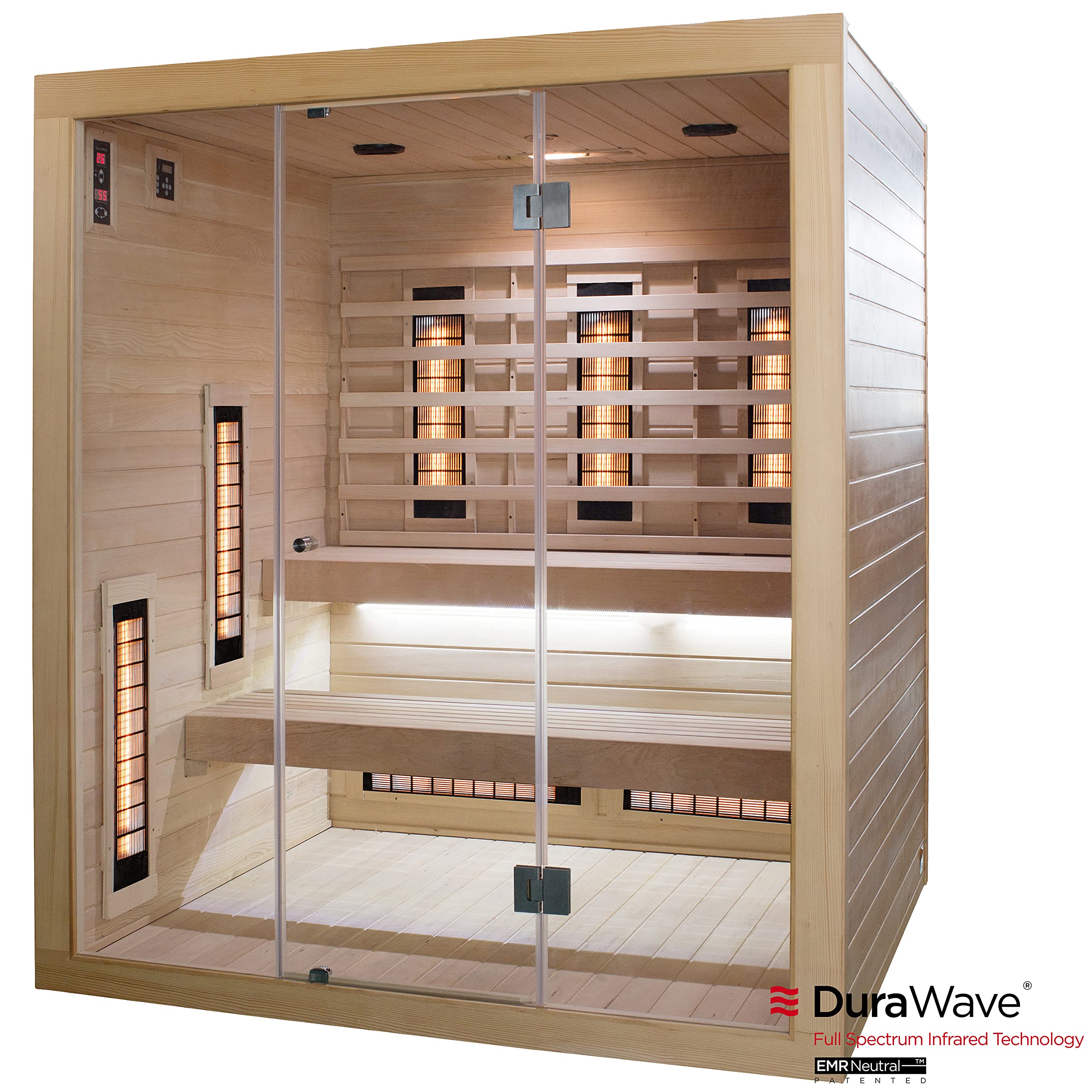 SaunaMed 2-6 Person Full Spectrum Infrared Indoor Sauna EMR NeutralTM 13A Plug & Play (6 Person) - Image 3