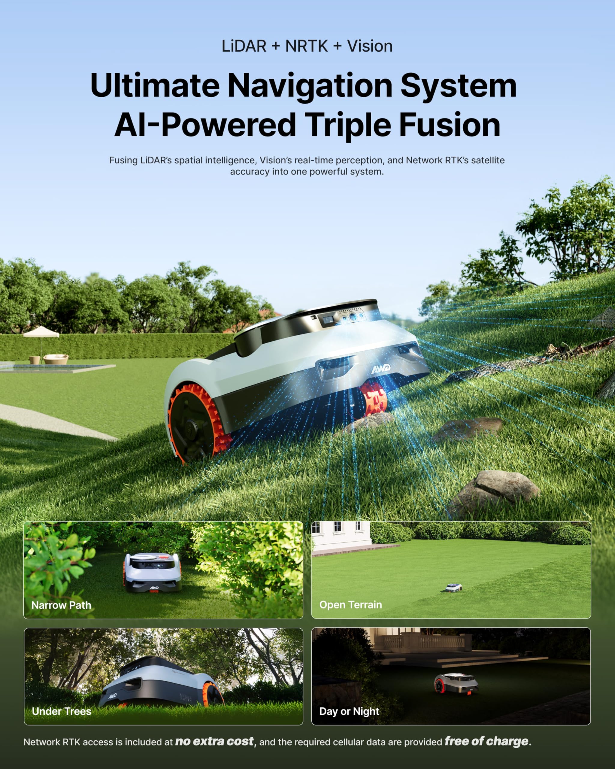 Segway Navimow i210 LiDAR Pro Robotic Lawn Mower with Garage M for 1000 m2 - Image 2