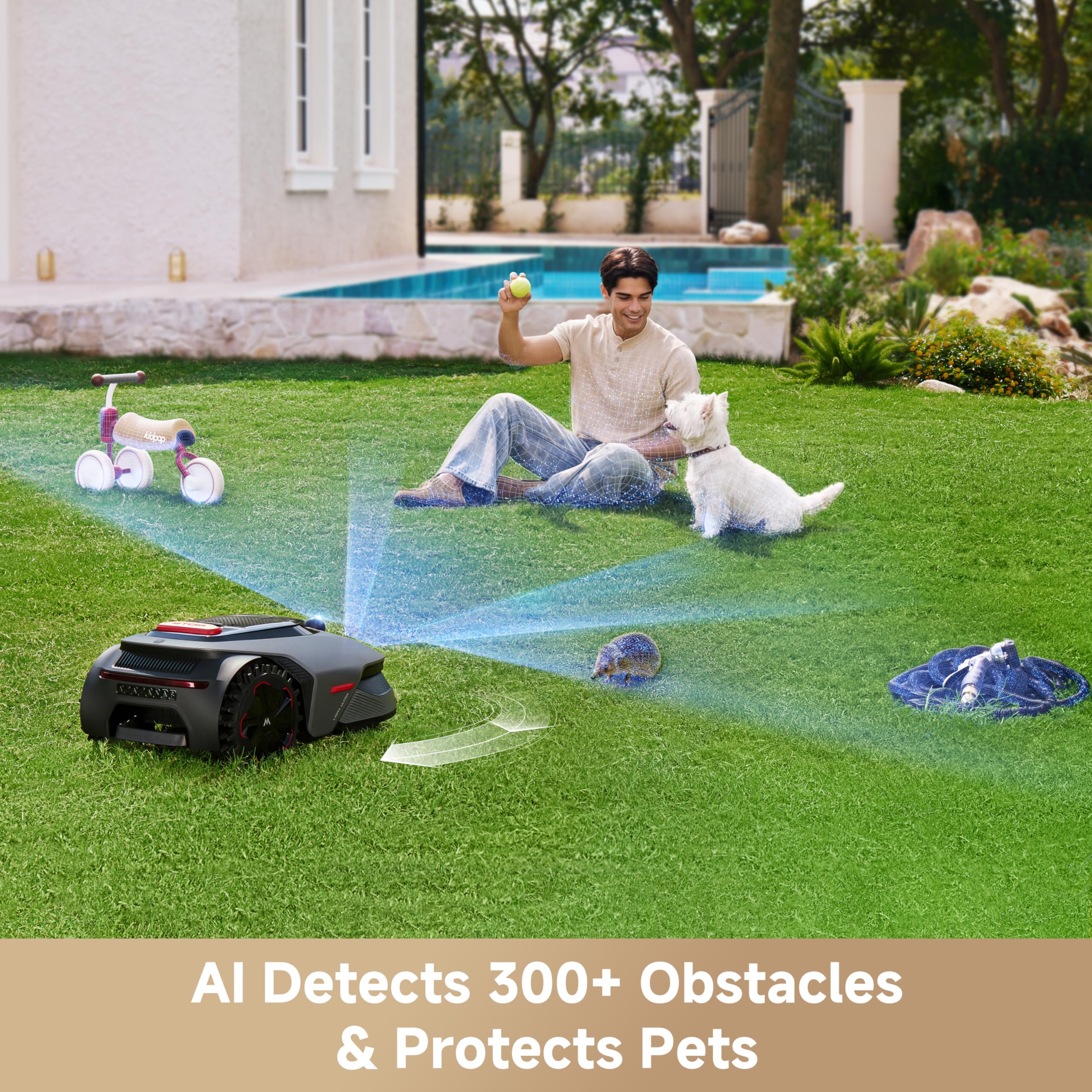 MOVA LiDAX Ultra 800 Robotic Lawn Mower with 360° 3D LiDAR & AI Vision - Image 3
