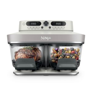 Ninja CRISPi DualZone 8-in-1 Function Glass Air Fryer - Bone DD102UKIV2