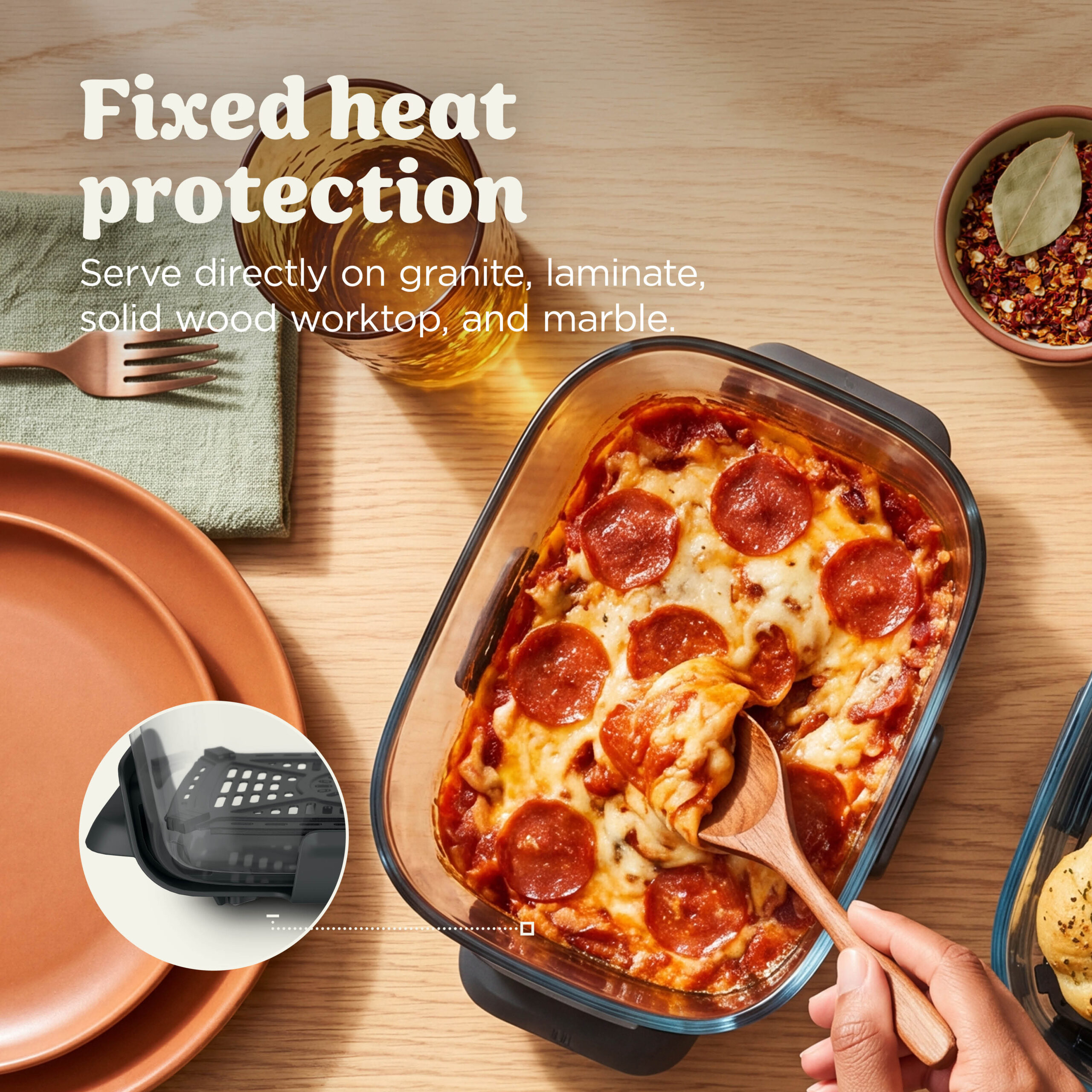 Ninja CRISPi DualZone 8-in-1 Function Glass Air Fryer - Bone DD102UKIV2 - Image 7