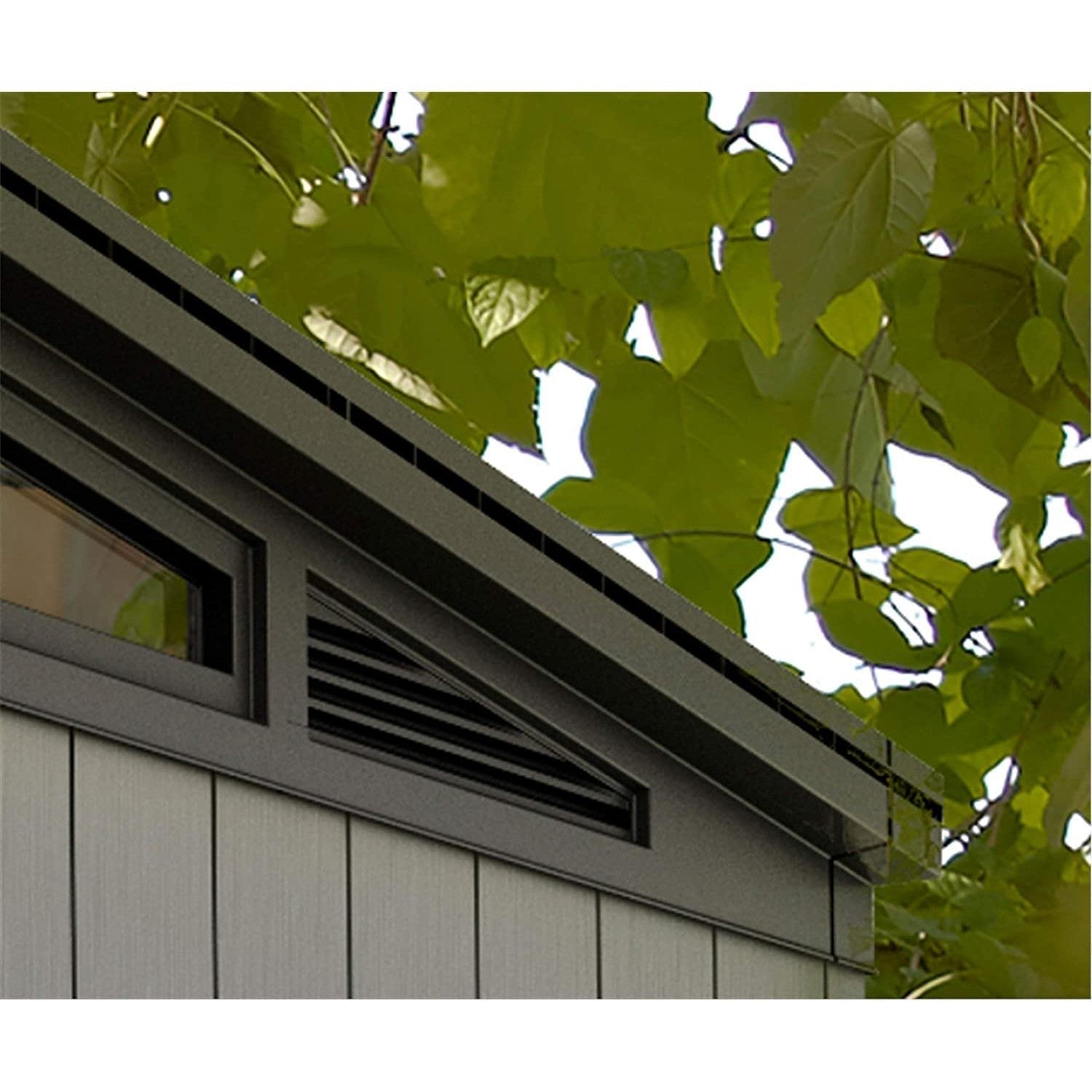 11x 7 Artisan Heavy Duty Plastic Pent Shed – Grey - Image 5