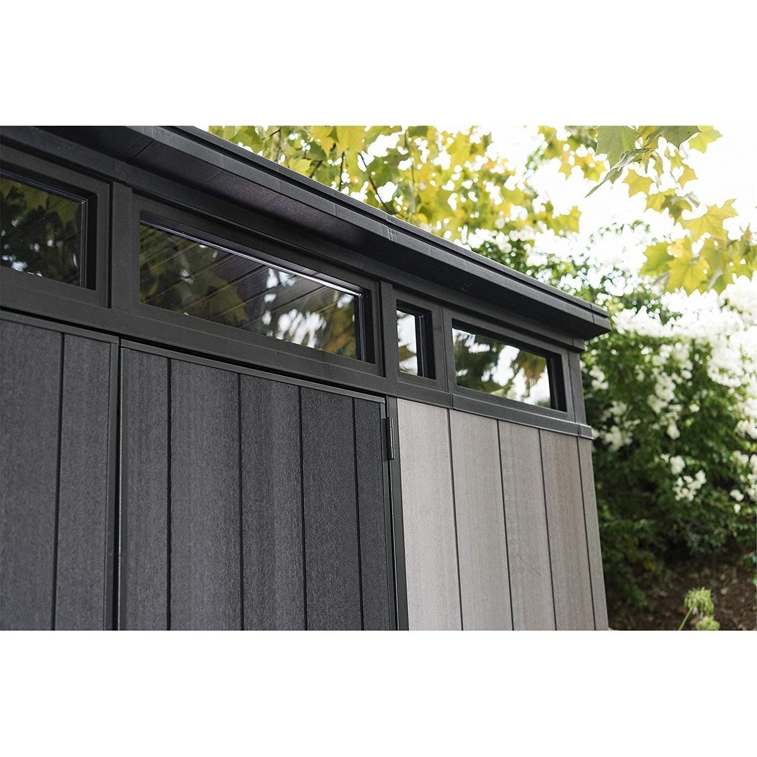 11x 7 Artisan Heavy Duty Plastic Pent Shed – Grey - Image 9