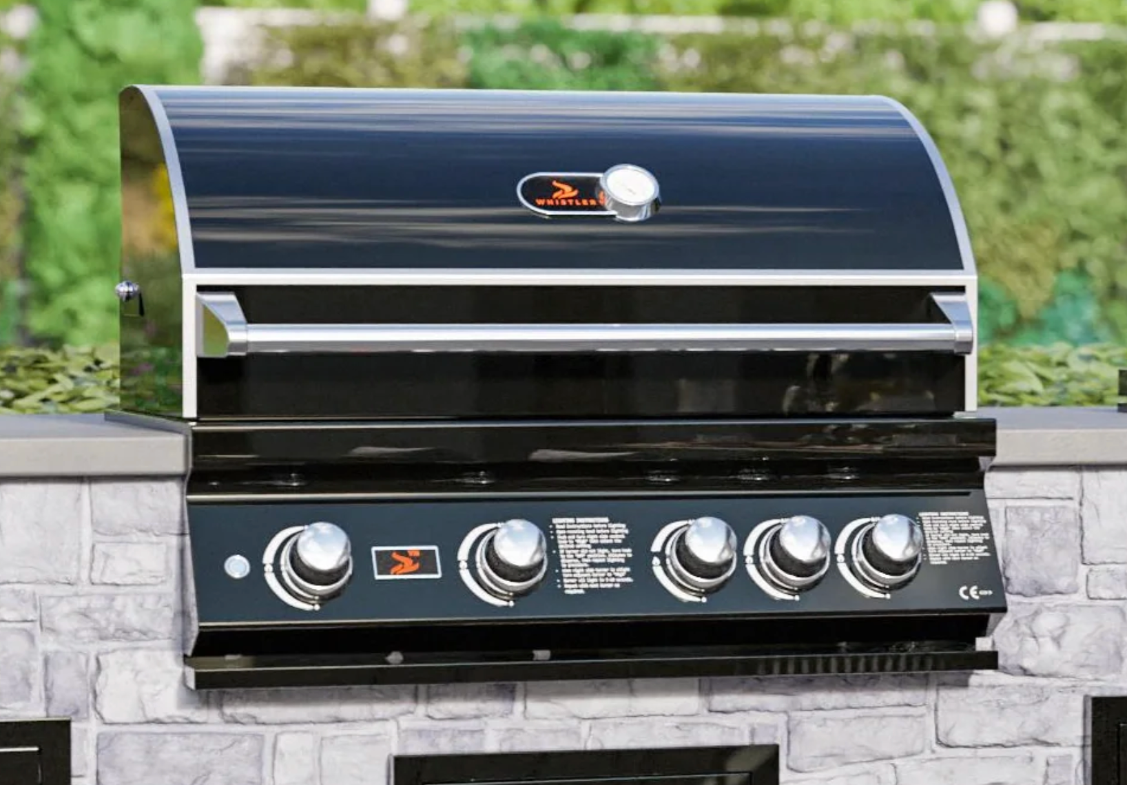 Whistler Built-In 4 Burner Black +Cover+Rotisserie + Lifetime Warranty - Image 3