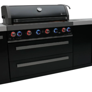 Mont Alpi 805 Black Stainless Steel Island with Beverage Center