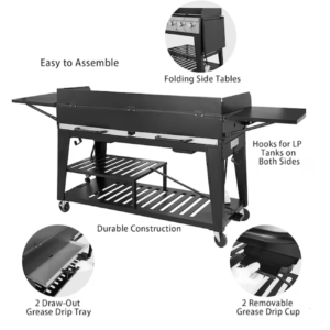 Royal Gourmet Black 8-Burner Liquid Propane Gas Grill